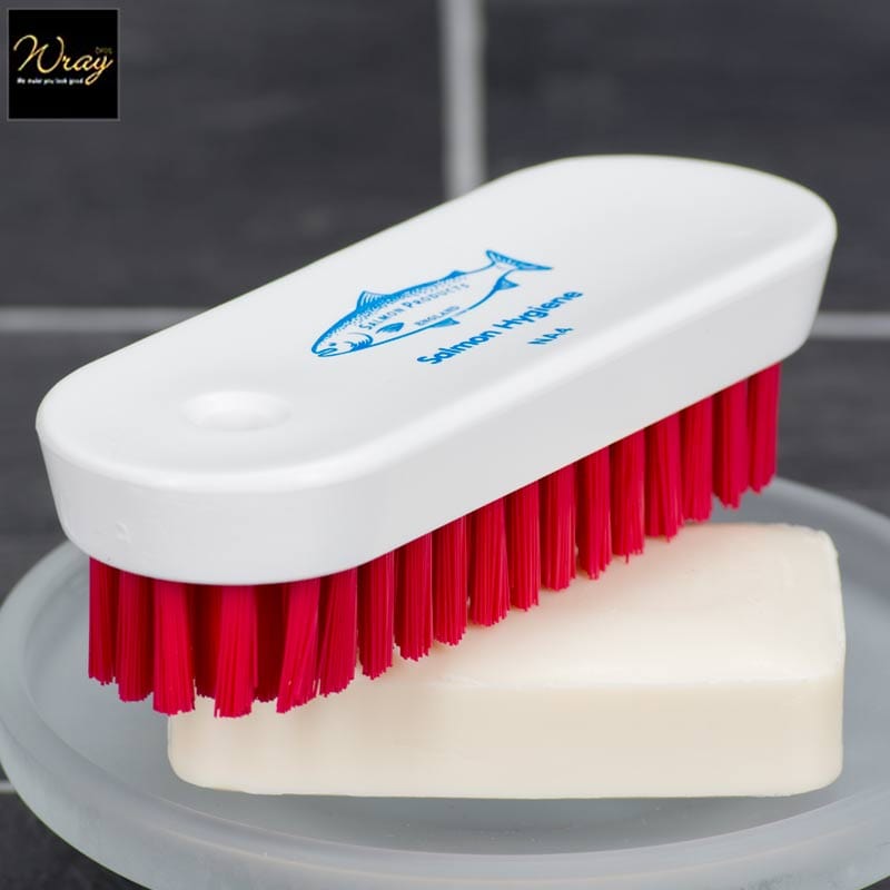 red nail brush