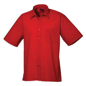 Premier Mens Short Sleeve Poplin Shirt PR202 - Brights