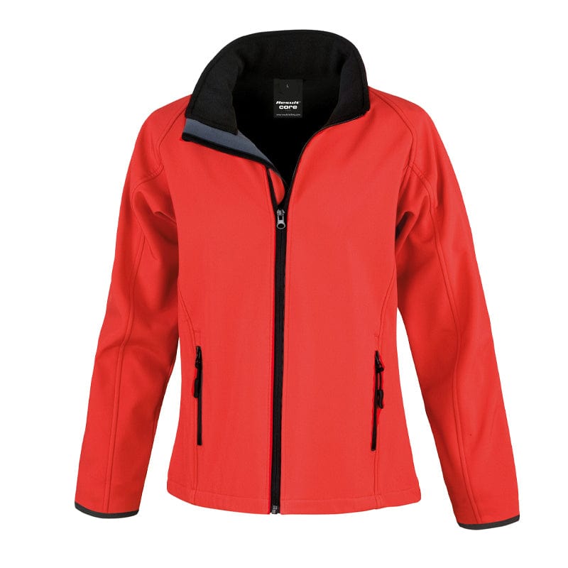 red printable softshell jacket
