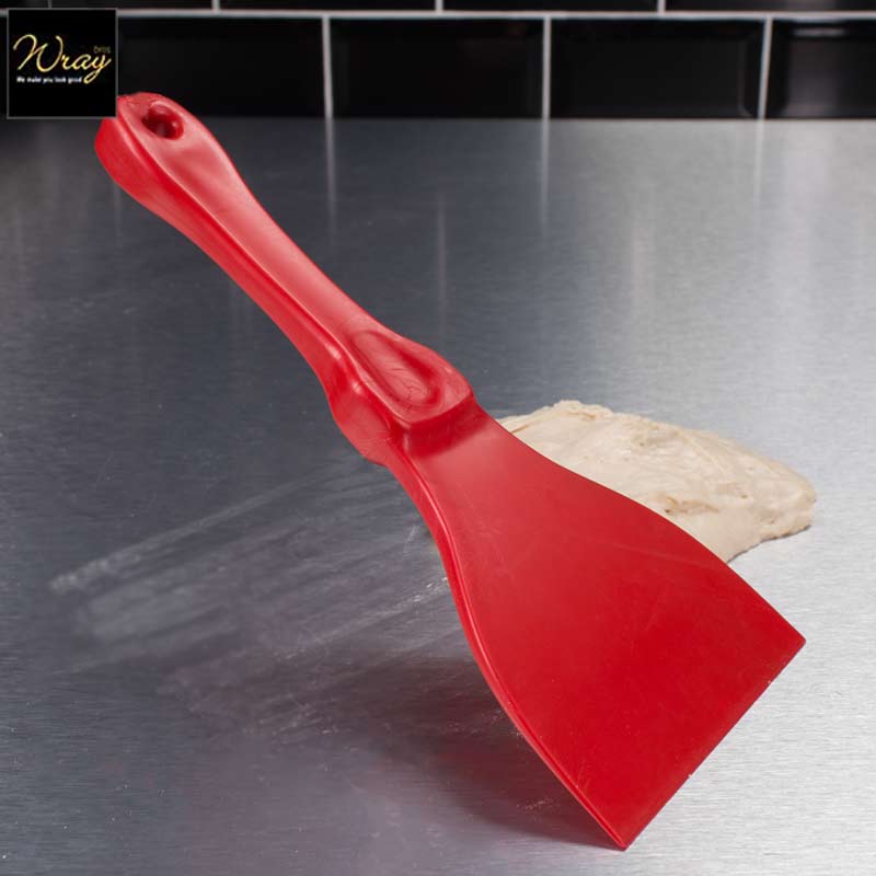 red production line clean scraper