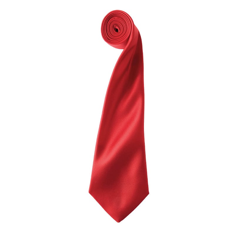 red satin tie pr750