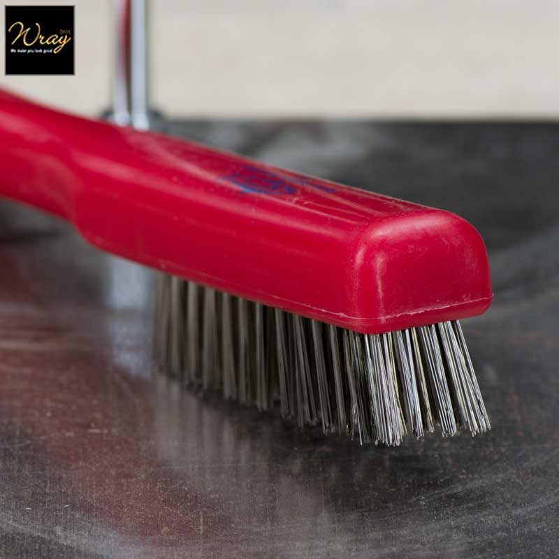 red stainless steel brush