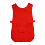 red studded pocket tabard