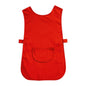 red studded pocket tabard