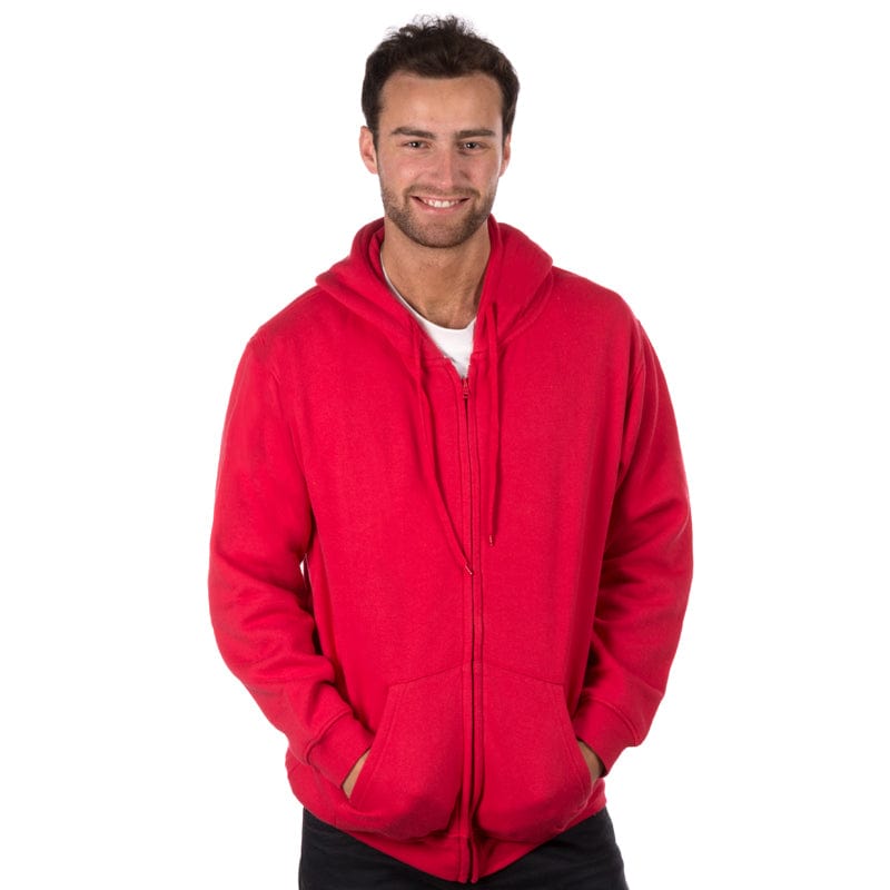 red uc505 classic zip hoodie