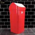 red workplace 50l bin