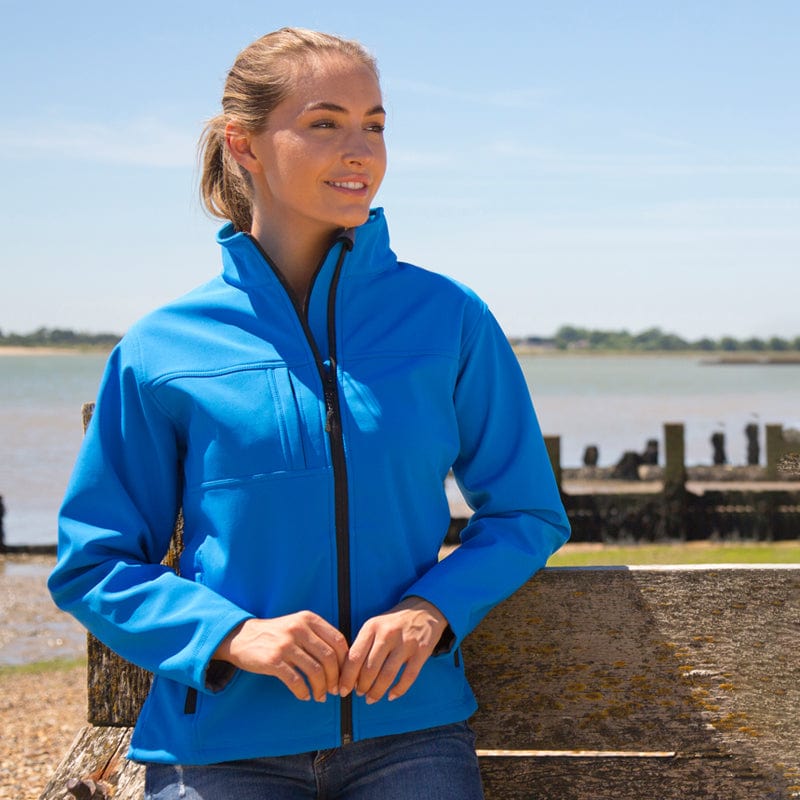 result womens classic softshell jacket r121f