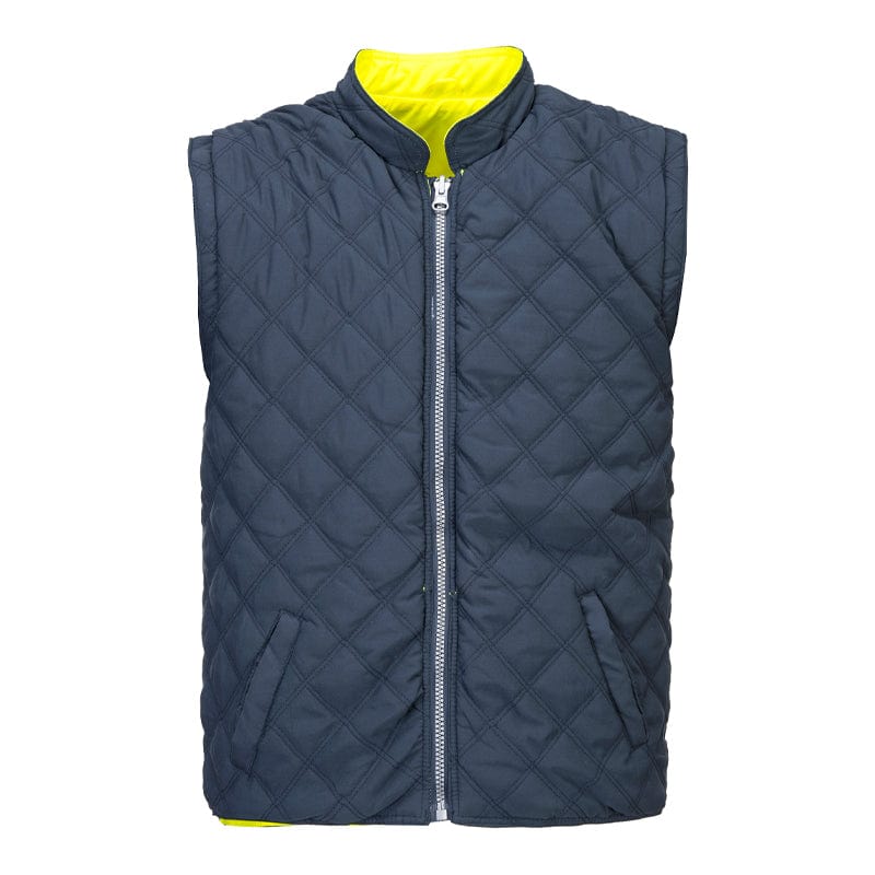 reversible body warmer hi vis