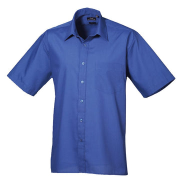 Premier Mens Short Sleeve Poplin Shirt PR202 - Brights