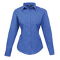 royal blue ladies fitted shirt