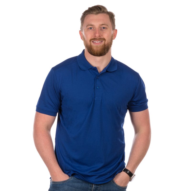 royal blue premier pique polo pr615