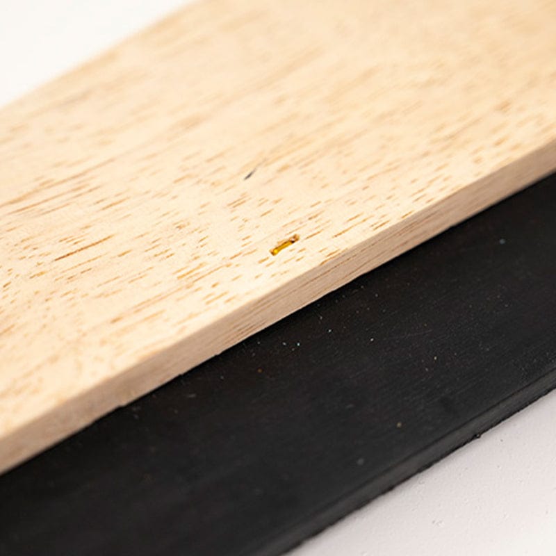 rubber squeegee wooden suport