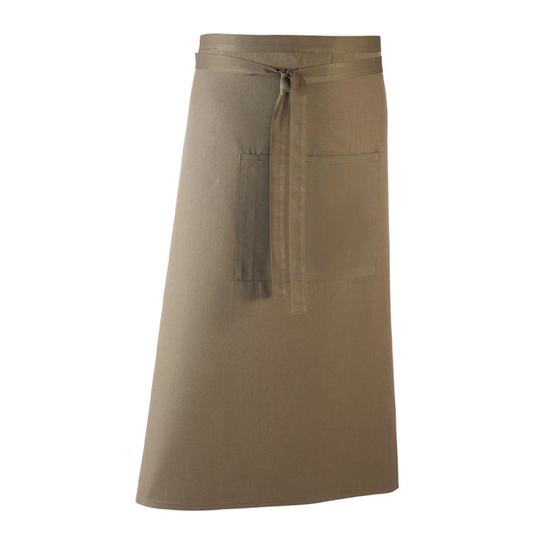 sage bar worker long apron