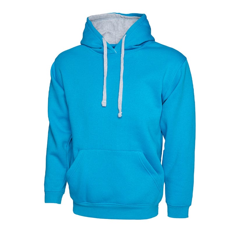 sapphire heather grey uneek uc507 hoodie