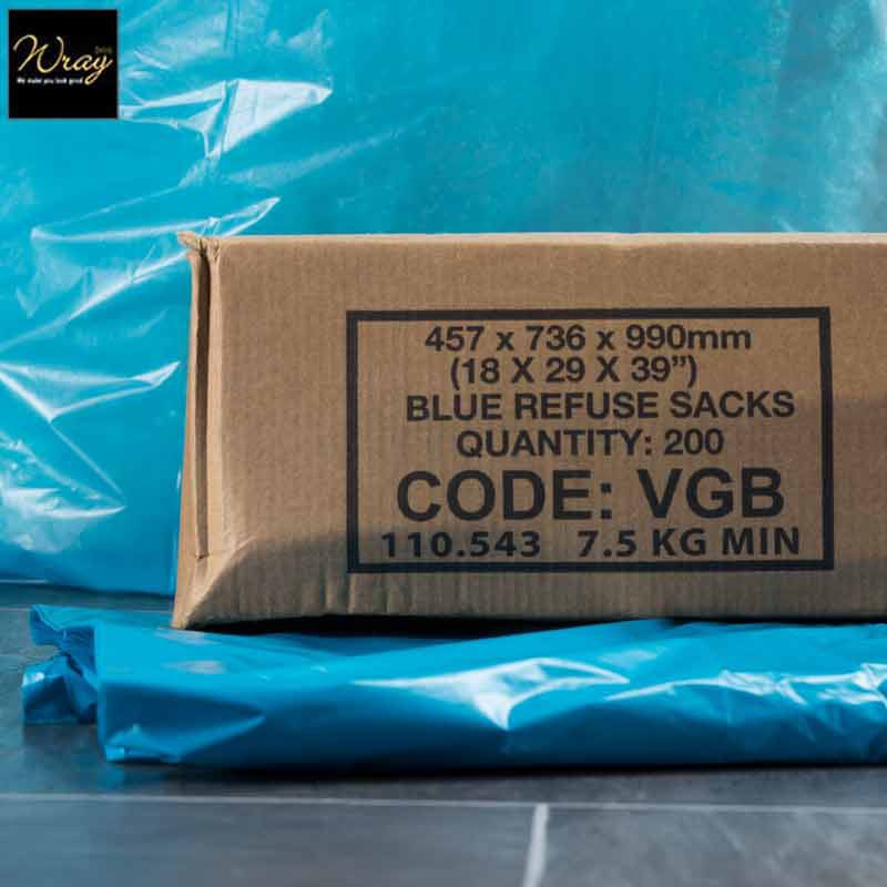 sblue colour coded refuse sacks