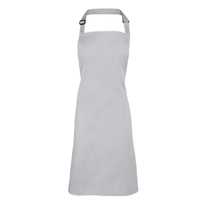 silver full bib apron