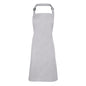 silver full bib apron