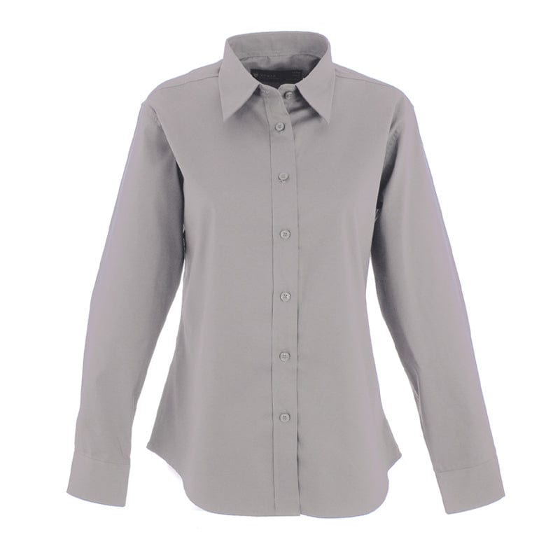 silver grey classic pin point oxford shirt