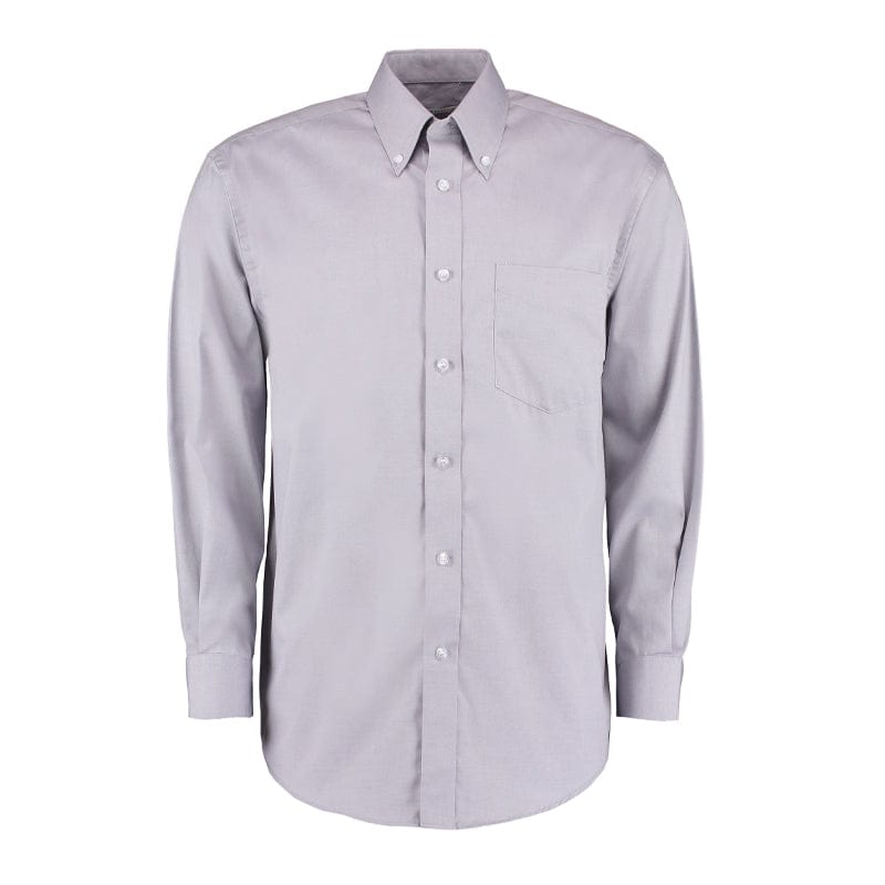 silver grey corporate oxford shirt