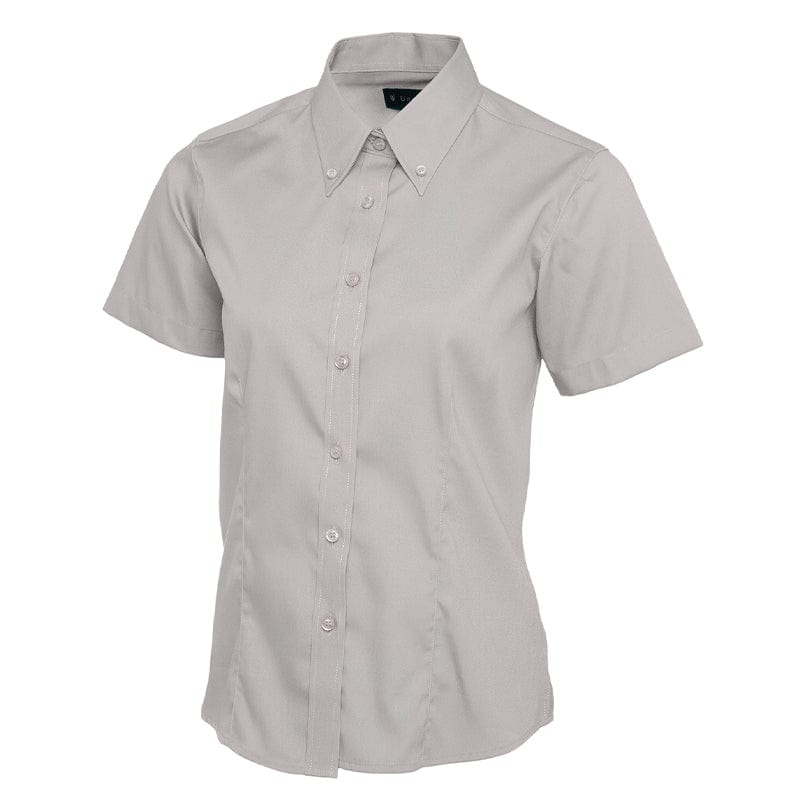 silver ladies pinpoint oxford shirt