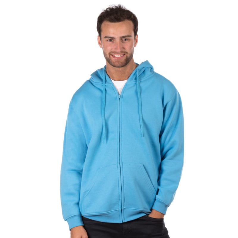 sky bluezip hooded sweatshirt uc504