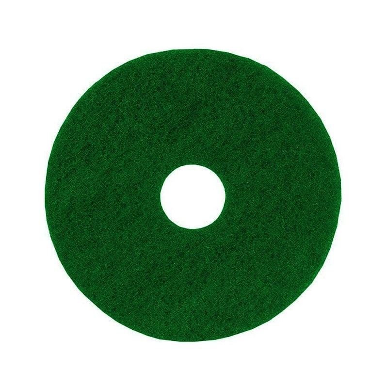 small green floor pad