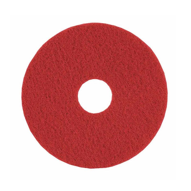 small red floor pad