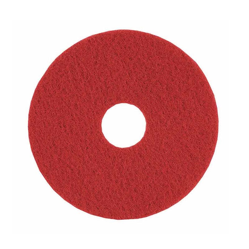 small red floor pad