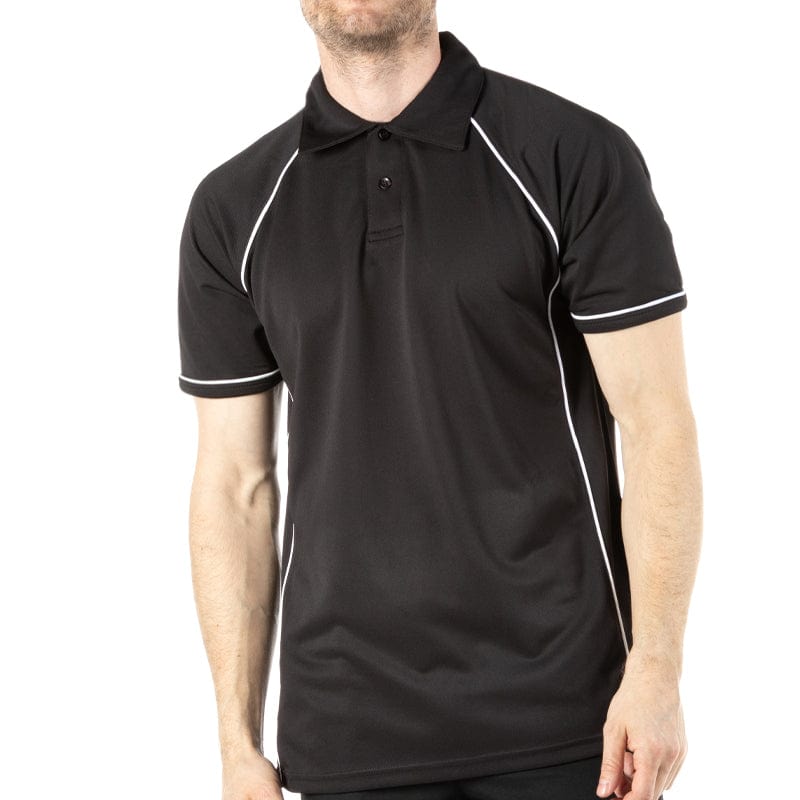 sports leisure polo shirt piped