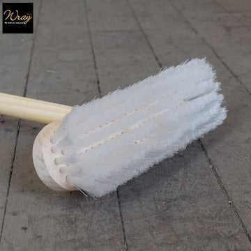 stiff deck brush 10 inch