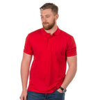 strawberry  crease resistant polo