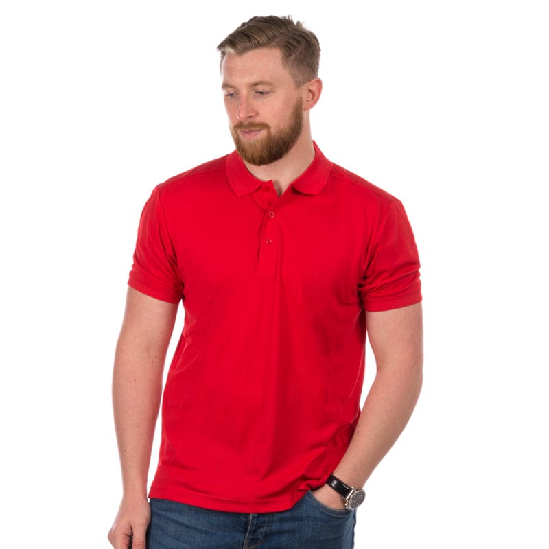 strawberry  crease resistant polo