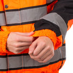 stretch cuffs hi vis