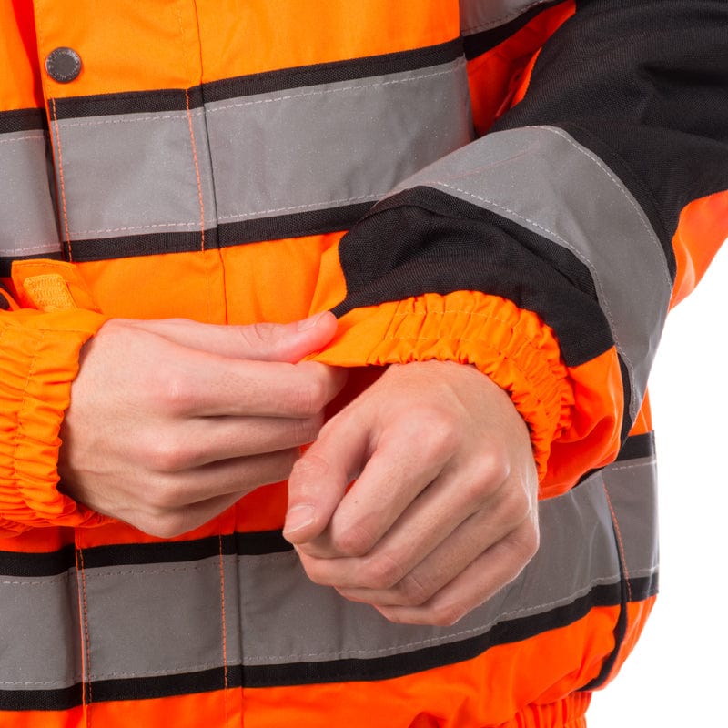 stretch cuffs hi vis