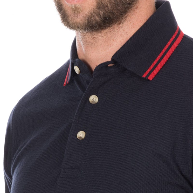 stylish henbury buttons polo shirt