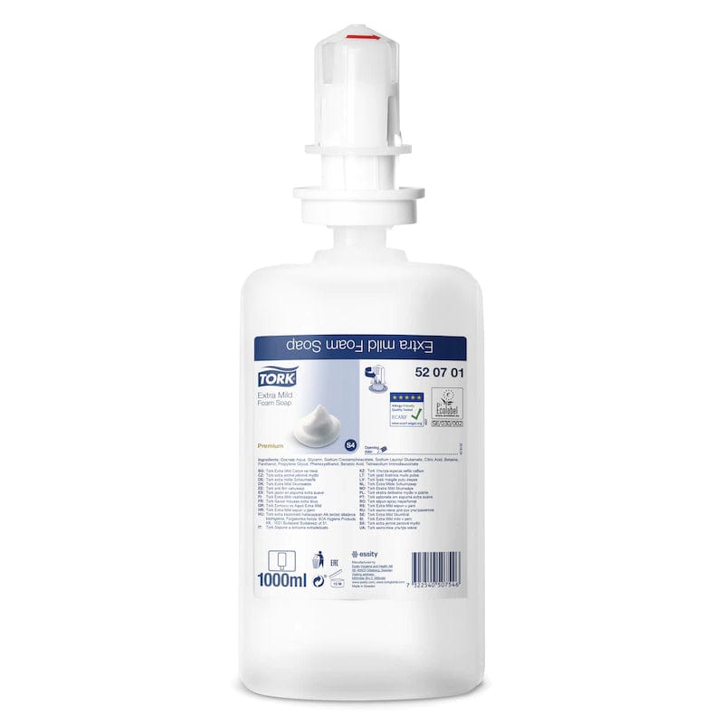 tork extra mild foam soap 520701