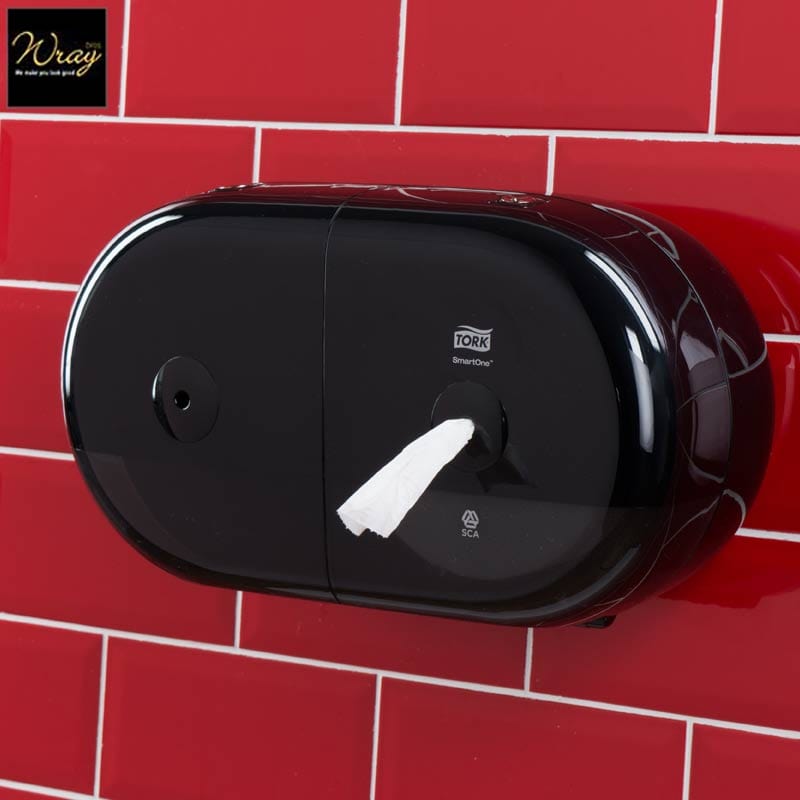 tork smartone twin mini toilet roll dispenser black