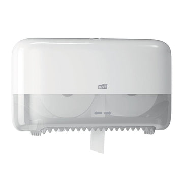 tork twin mid size toilet roll dispenser