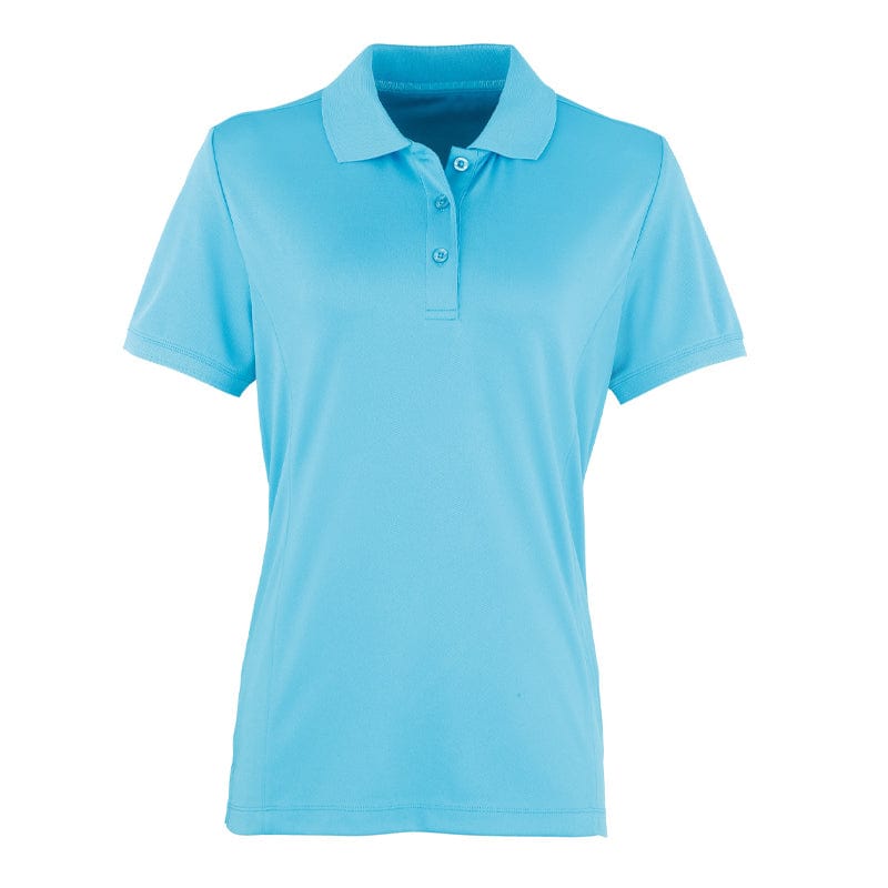turquoise pique polo pr616