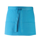 turquoise short style bar apron