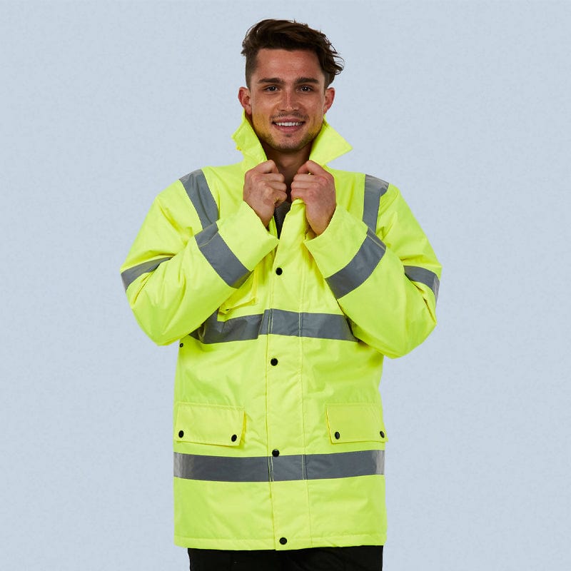 uneek high vis road safety jacket uc803