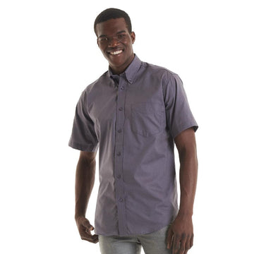 uneek mens pinpoint oxford short sleeve shirt uc702
