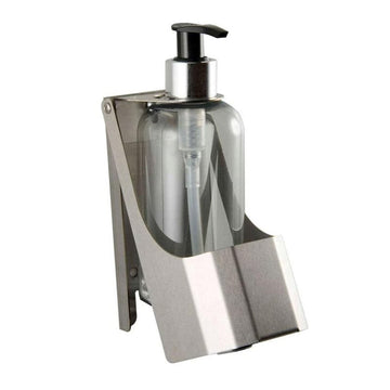 Brushed Stainless Steel Single Soap Bottle Holder