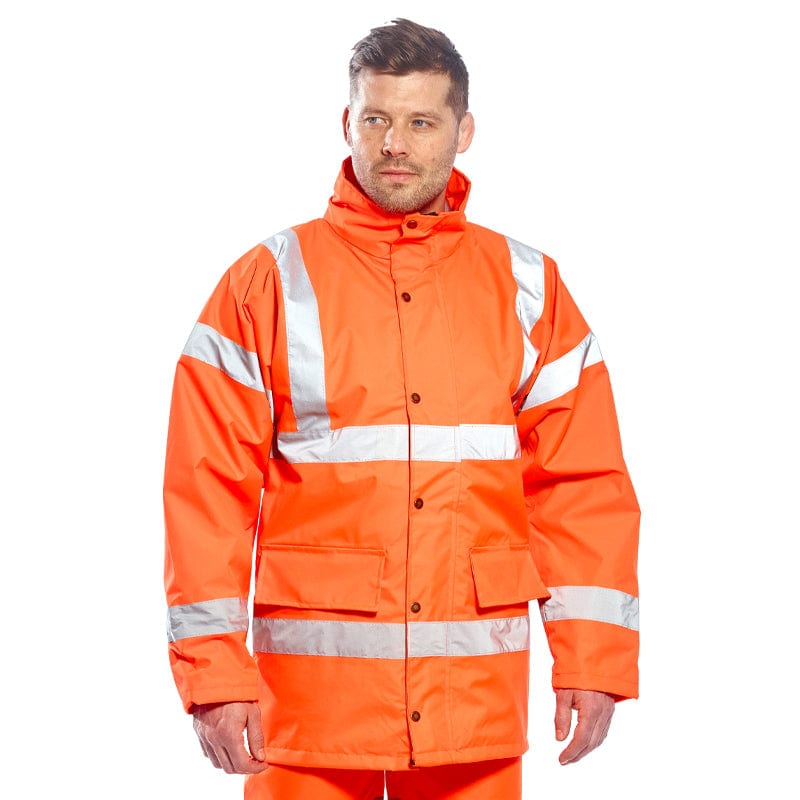 waterproof breathabe hi vis jacket