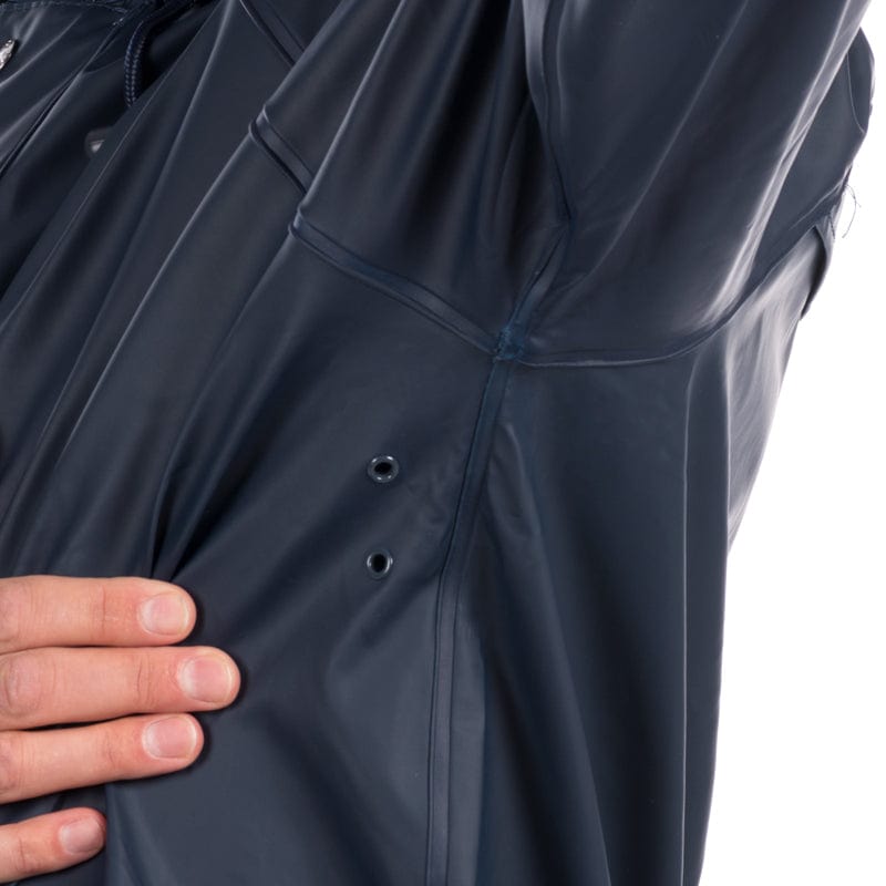waterproof jacket with ventilation holes