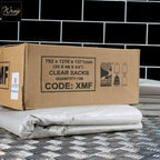 wheelie bin bags clear x100