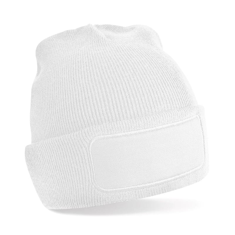 white beechfield printable beanie