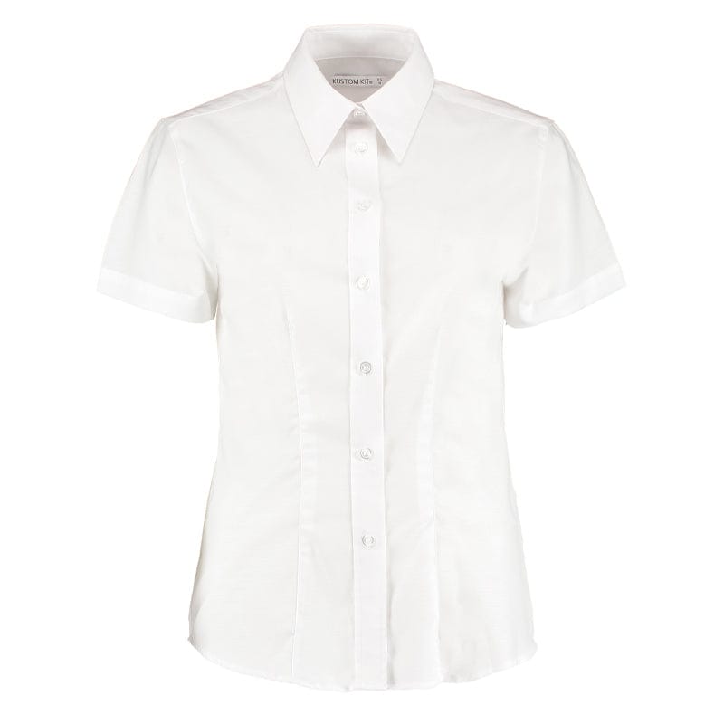 white easy iron oxford shirt kustom kit