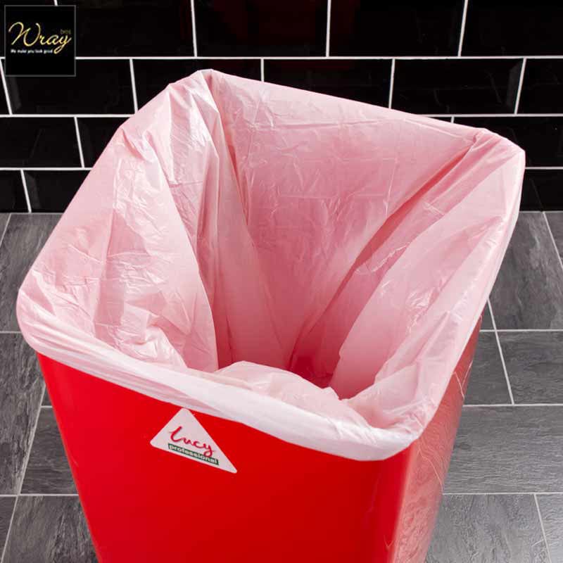 white heavy duty swing bin liners