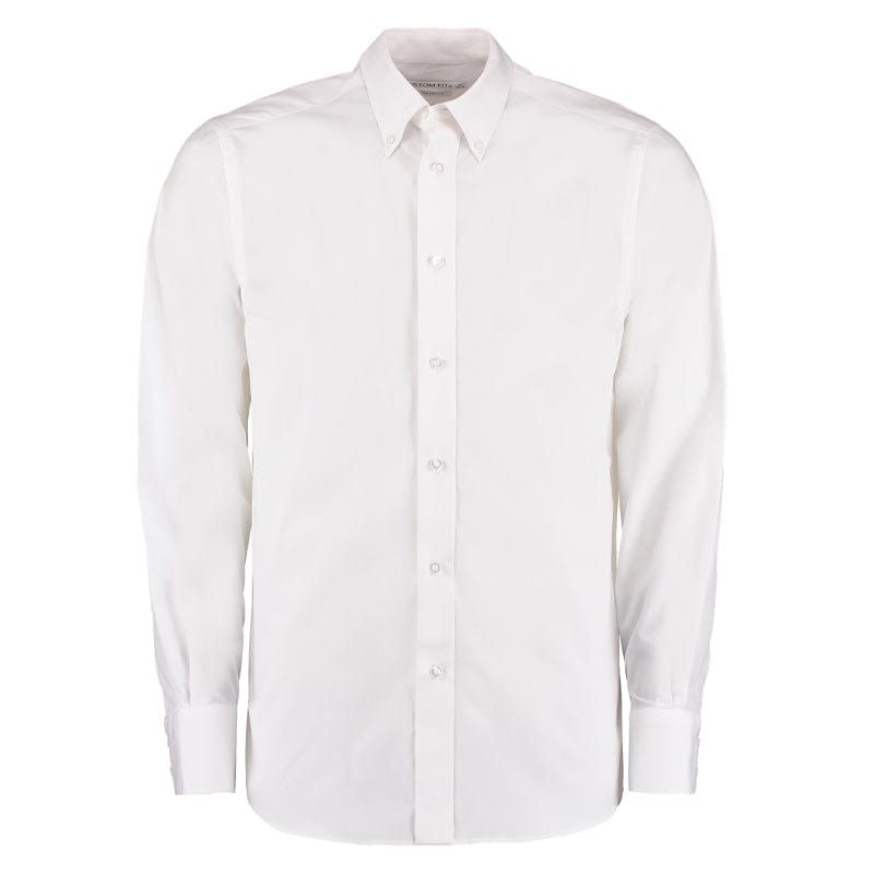 white kustom kit cotton shirt